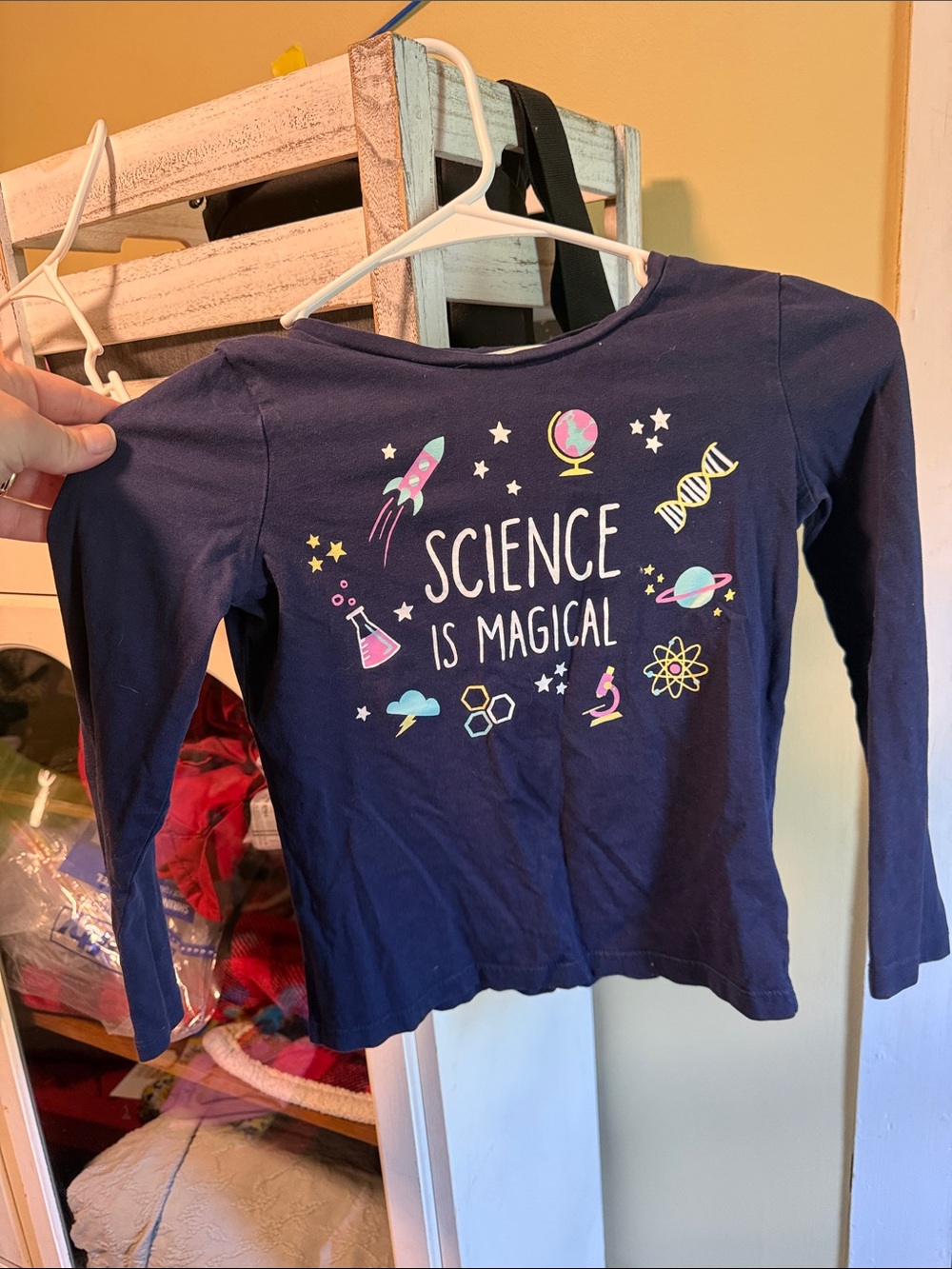 Navy 'Science Is Magical' Long-Sleeve Tee for Kids